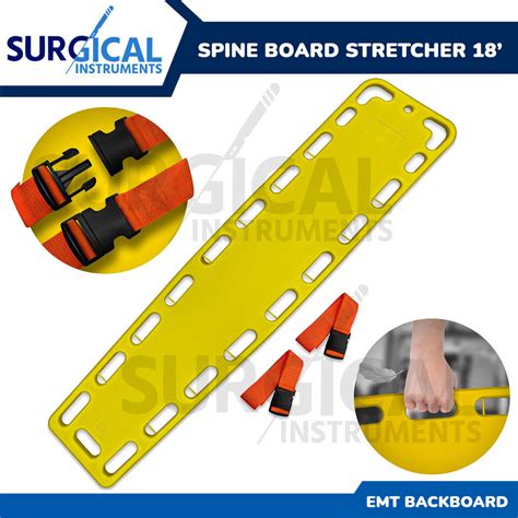 First Responder Emt Backboard Spine Board Stretcher Immobilization