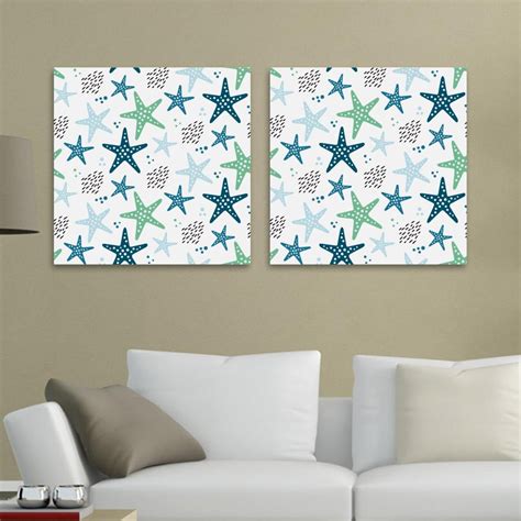 Ownta Starfish Ocean Sea Pattern Pc Canvas Wall Art Paintings For