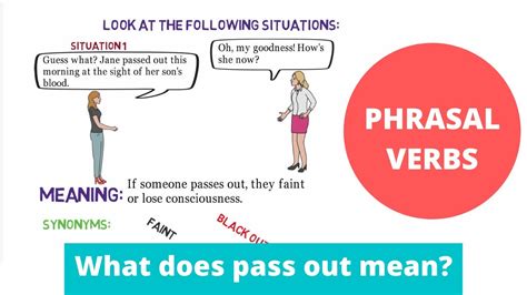 What Does The Phrasal Verb Pass Out Mean Youtube