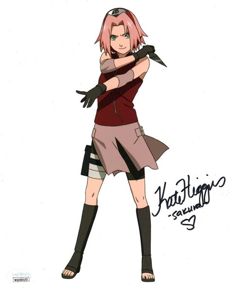 Kate Higgins NARUTO 8x10 Photo Signed Autographed JSA COA Auto