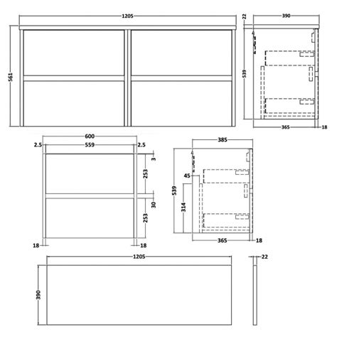 Nuie Havana Vanity Unit Mm Hav Lsb Coastal Grey