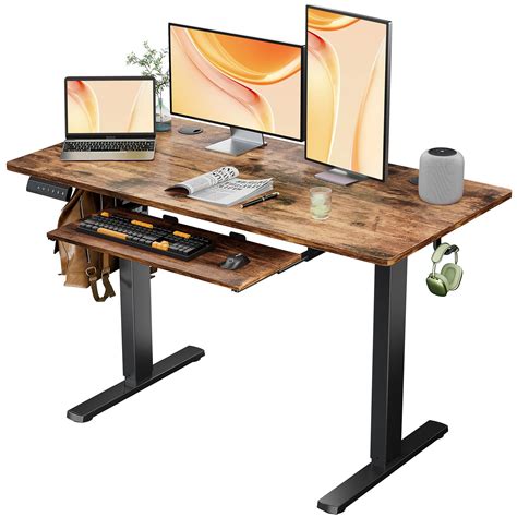 Buy Standing Desk With Keyboard Tray X Inches Electric Standing