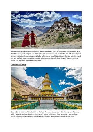 Monasteries of Spiti Spiritual Journeys in the Himalayas | PDF