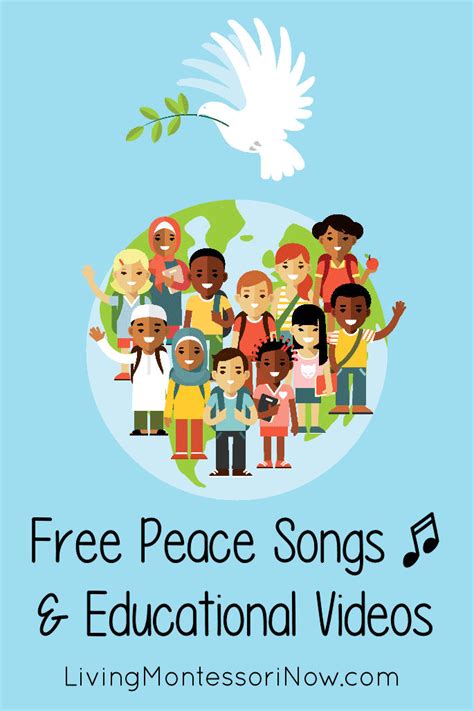 Free Peace Songs and Educational Videos | Peace songs, Preschool songs ...