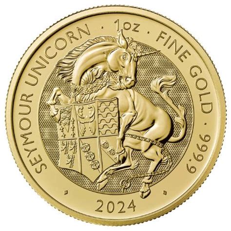 Tudor Beasts Gold Unicorn 1 Oz 2024 Metals Mint