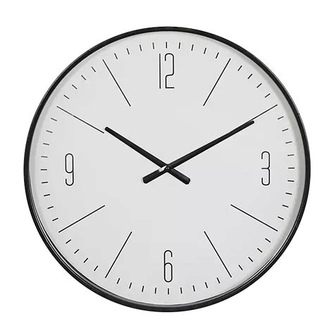 Black Metal Contemporary Wall Clock | Kirklands Home