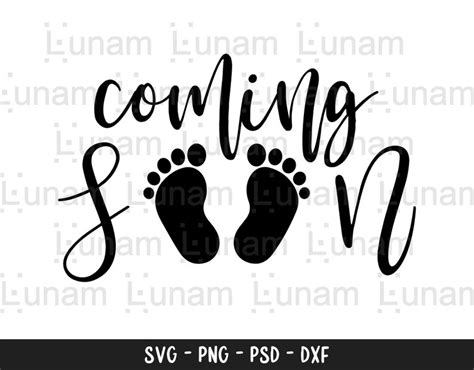 Coming Soon Svg Pregnancy Announcement Svg Pregnant Svg Etsy