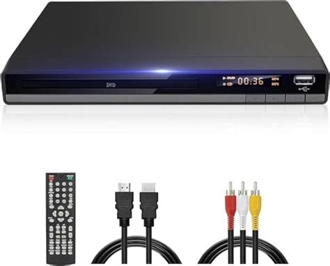 DVD 168 Kompakt HD DVD Player für TV HDMI AV Ausgang mit Kabel