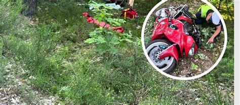 Letni Motocyklista Zgin Na Miejscu Tragiczny Wypadek W Powiecie