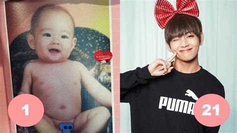 V Taehyung Bts Childhood From 1 To 21 Years Old Childhood Taehyung