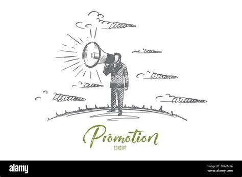 Promotion Concept Hand Drawn Isolated Vector Stock Vector Image Art