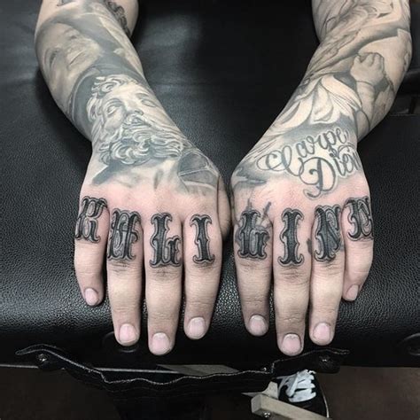 Badass Knuckle Tattoos That Look Powerful