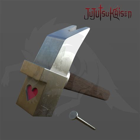 OBJ file NOBARA KUGISAKI HAMMER JUJUTSU KAISEN FOR COSPLAY 3D MODEL 🔨 ...