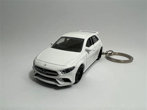 Mercedes Benz A Amg White Keychain A Class Moving Parts Opening Door Hot Wheels Matchbox