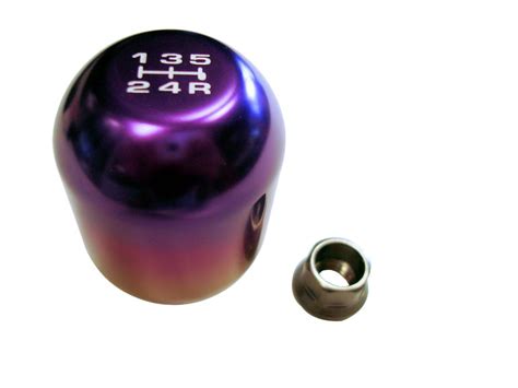 Buy Vms Racing 10x125mm Thread 5 Speed Type R Shift Knob In Blue Titanium Burn Billet Aluminum