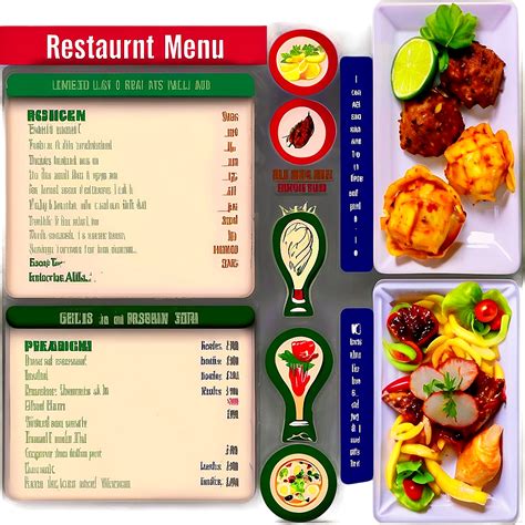 Download Restaurant Menu Png 24