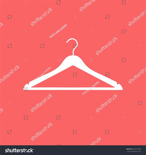 Clothes Hanger Icon Stock Vector Royalty Free 340134959 Shutterstock