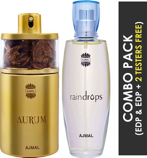 Buy Ajmal Aurum Edp 75ml Perfume For Women And Raindrops Edp 50ml