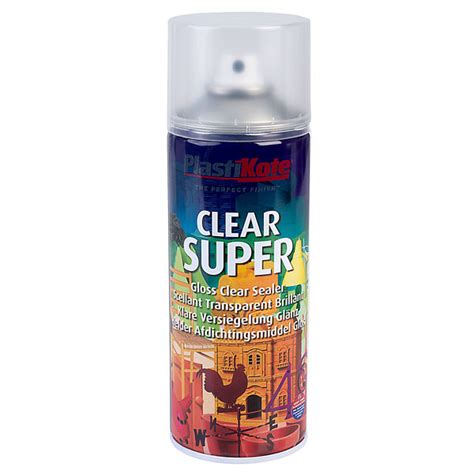 Plastikote 4400011138076 1138 Super Spray Paint Clear Acrylic Gloss