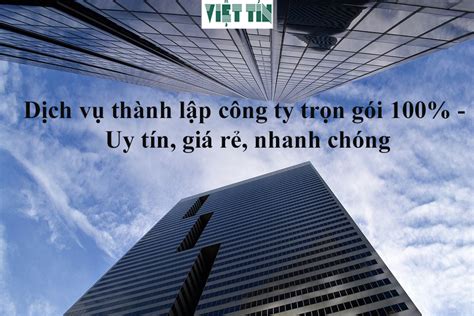 Dịch Vụ Thành Lập Công Ty Giá Rẻ