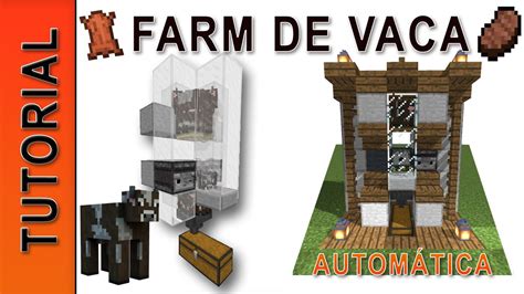 Como Fazer Uma Farm De Vaca AutomÁtica No Minecraft Couro E Carne