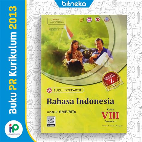 Jual Buku Pr Interaktif Bahasa Indonesia Smp Mts Kelas 8 Semester 1 Intan Pariwara Shopee