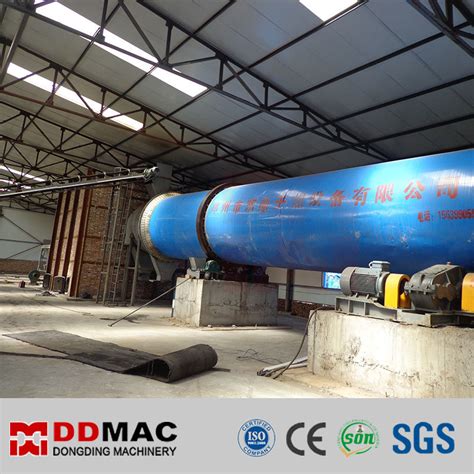 Iso Certificated Rotary Drum Dryer For Silica Sand Biomass Food