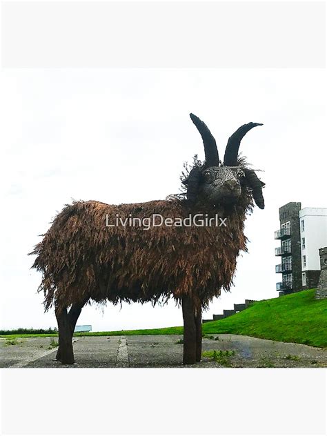 Manx Loaghtan Sheep Made Of Wood And Conifer Branches Sticker For