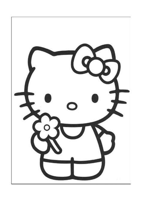 Hello Kitty Kleurplaten Voor Kinderen Kleurplaat En Afdrukken Tekenen Nº 4