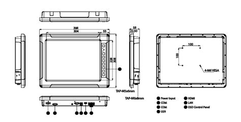 Datasheet R15IB3S VMC3 HB 15inch Vehicle Mount Panel PC Winmate