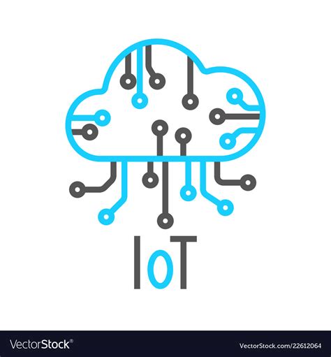 Cloud Iot Internet Of Things Icon Royalty Free Vector Image