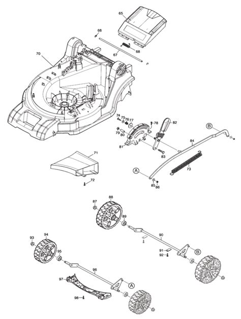 Makita Xml Pt Residential Lawn Mower Partswarehouse