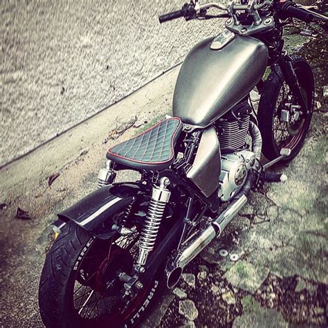 My Suzuki Gz 125 Marauder Bobber Project Just Painted In Vintage Metal