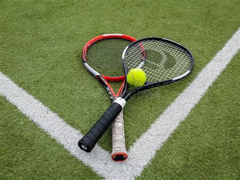 Iasi, Romania -July 28-2019- Tennis Equipment Ready for Use Editorial ...