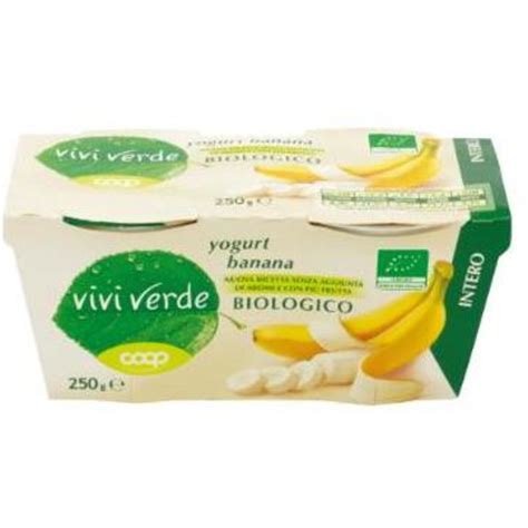 Yogurt Intero Alla Banana COOP VIVI VERDE 2 X 125 G Coop Shop