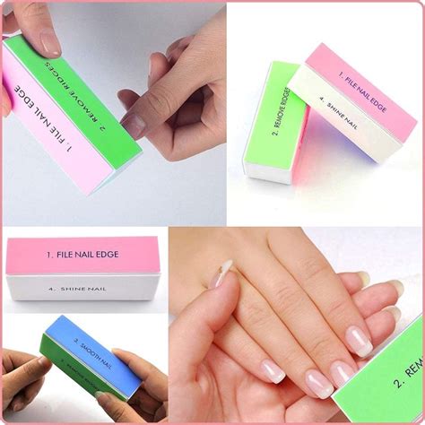 4 Steps Nail Buffer Nail Buffer File 4 Steps Grinding Polishing Block