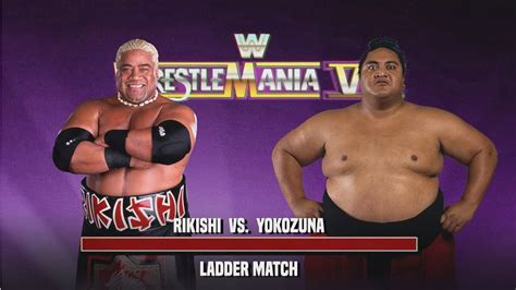 RIKISHI VS YOKOZUNA LADDER MATCH WWE 2K24 TQSVERSE YouTube