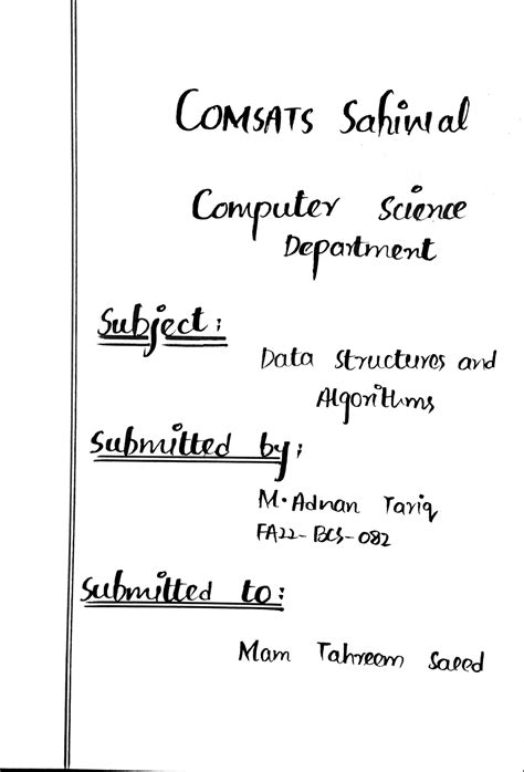 Dsa Assignment 1 Asymptotic Notations Data Structures And