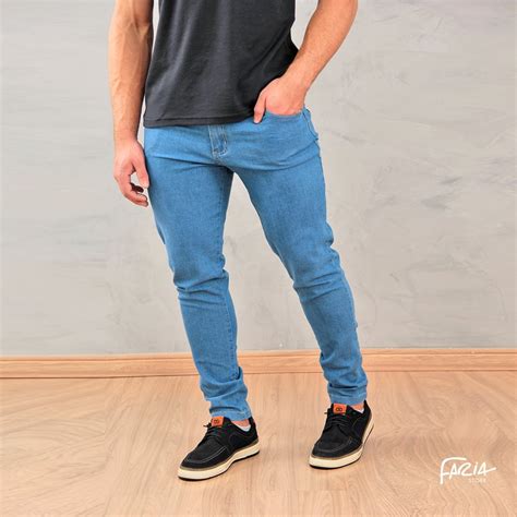 CalÇa Jeans Masculina Skynny Com Lycra Elastano Premium Calças