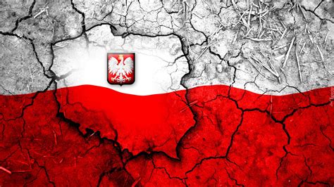 Grafika Polska God O Mapa Flaga