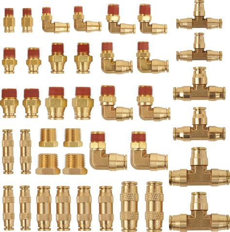 Amazon Torque Pcs Brass Dot Push In Air Brake Fitting Assortment