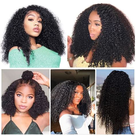 Kinky Curly 360 Full Lace Wig Human Hair Hd Lace 136 Lace Front Wig