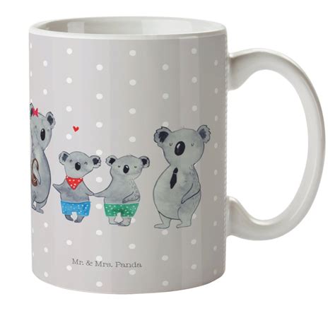 Mr And Mrs Panda Kinderbecher Koala Familie Zwei Grau Pastell