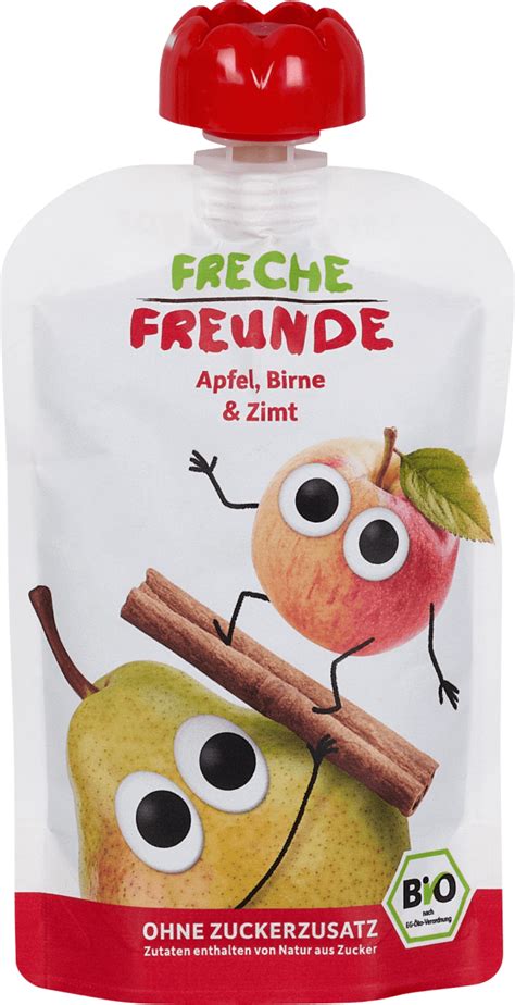 Freche Freunde Bio Quetschie Apfel Birne Zimt 100 G Dm At