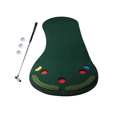 3m Golf Putting Mat Practice Training Indoor Outdoor Portable Slope