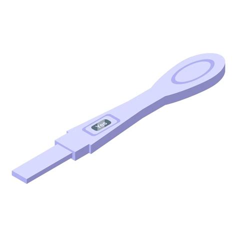 Premium Vector Digital Pregnancy Test Icon Isometric Vector Pregnant