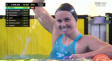 200m Freestyle World Record Broken By Ariarne Titmus At Australian