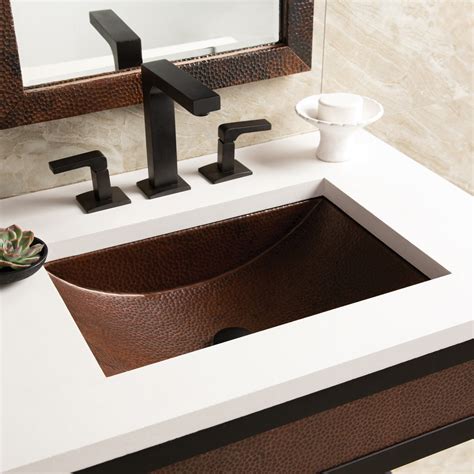 Native Trails Avila 21 Rectangle Copper Bathroom Sink Antique Copper The Sink Boutique