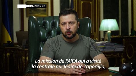 Zaporijjia Zelensky Salue Le Rapport De L Aiea Mentionnant La Pr Sence