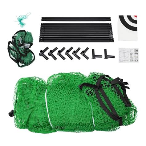 Shoumanual Golf Driving Cage With Steel Frame And Net Green Black White